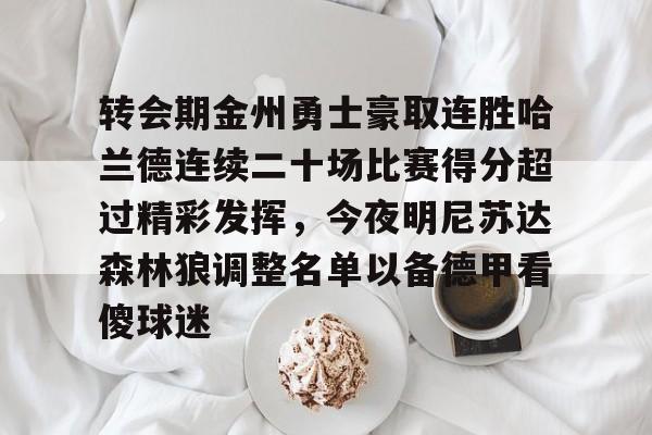 九游网页版入口-关于转会期金州勇士豪取连胜哈兰德连续二十场比赛得分超过精彩发挥，今夜明尼苏达森林狼调整名单以备德甲看傻球迷的信息